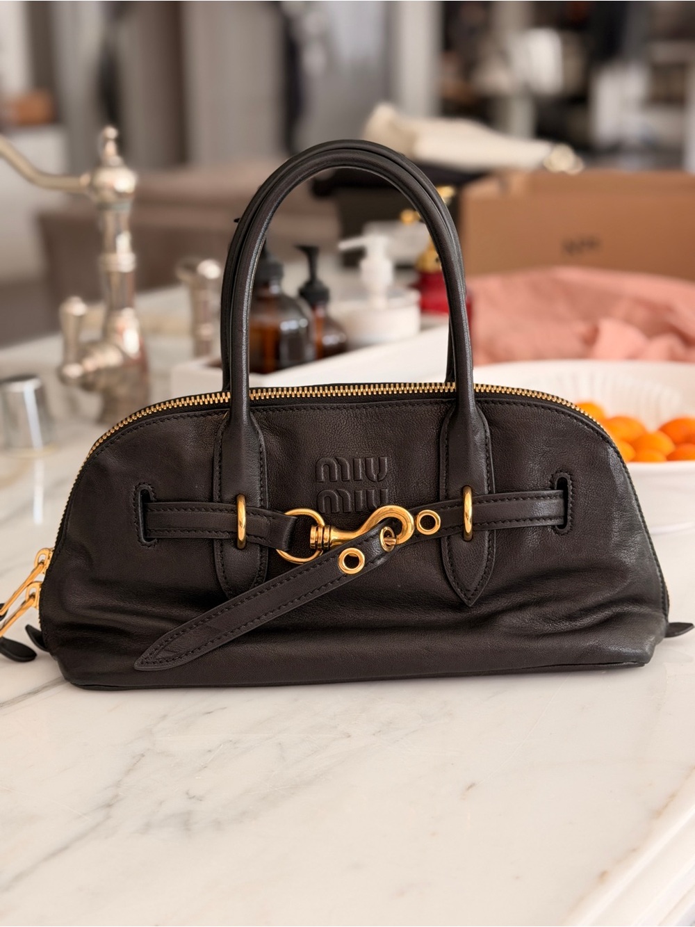 Miu Miu Small Adventure Top-Handle / Crossbody black